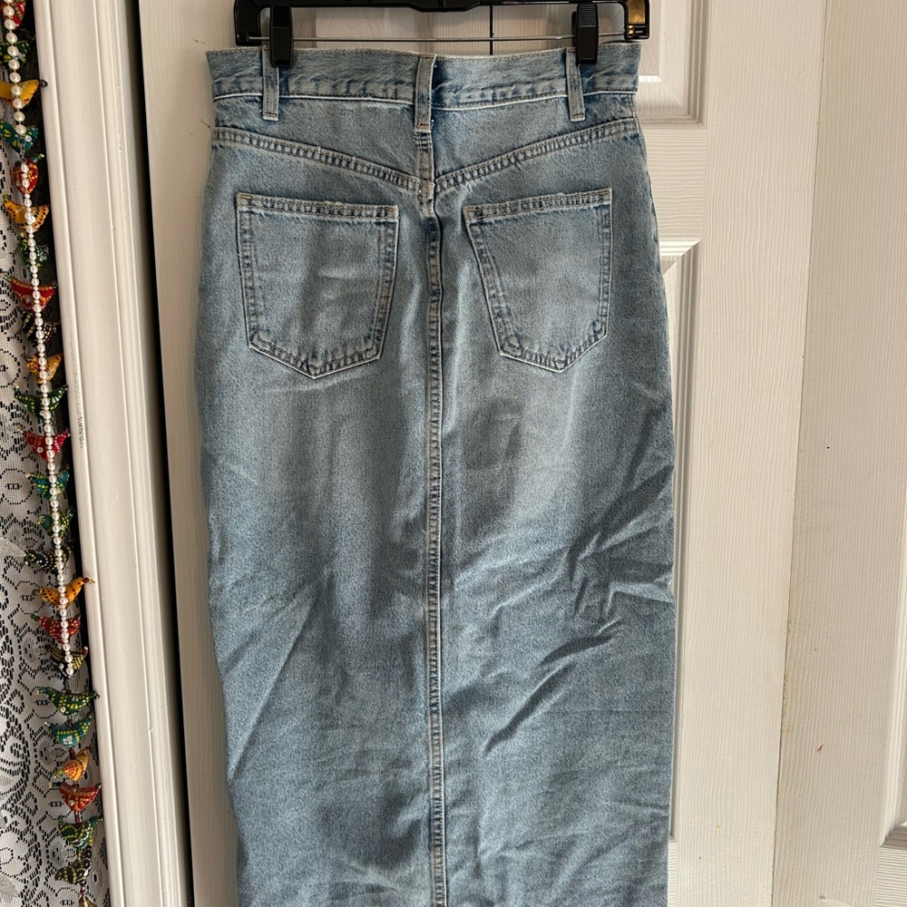 Zara Blue Denim Skirt